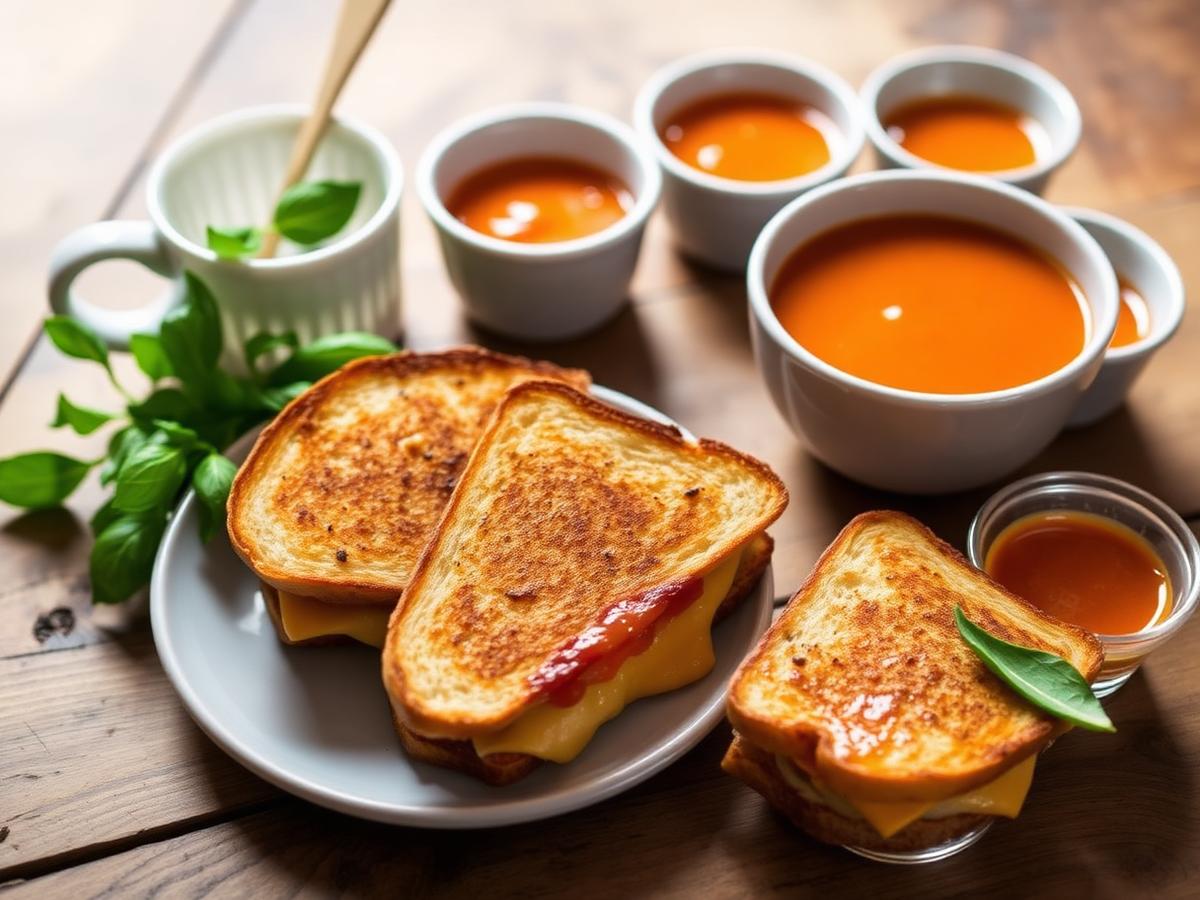 Old World Grilled Cheese & Tomato Bisque